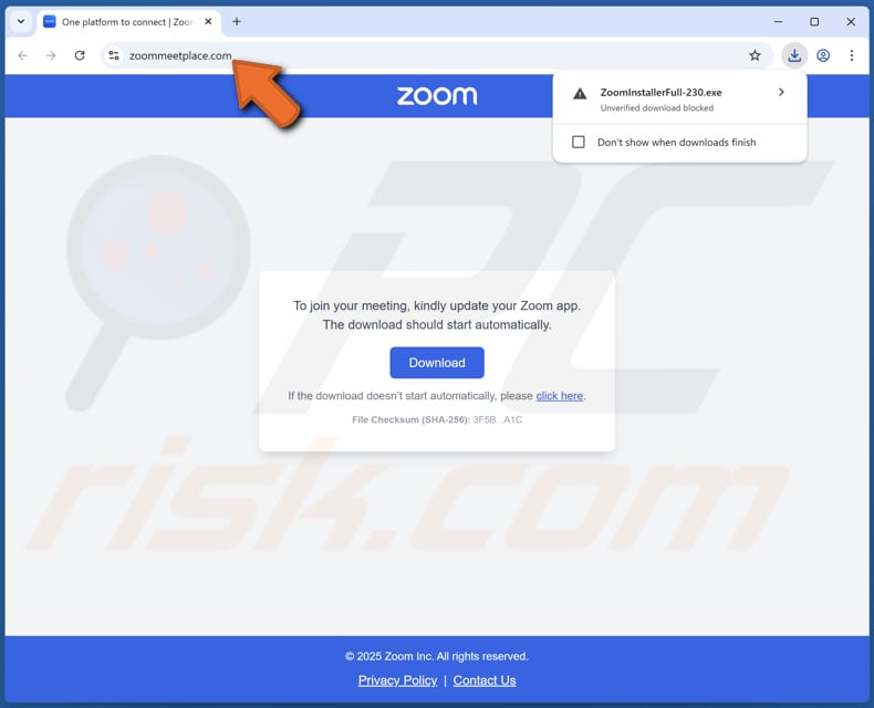 Business Proposal Meeting Oszukańcza strona z oszustwami e-mailowymi