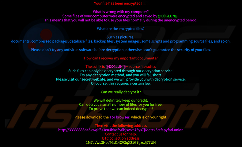 D0glun ransomware tapeta na pulpit (2025-03-12)