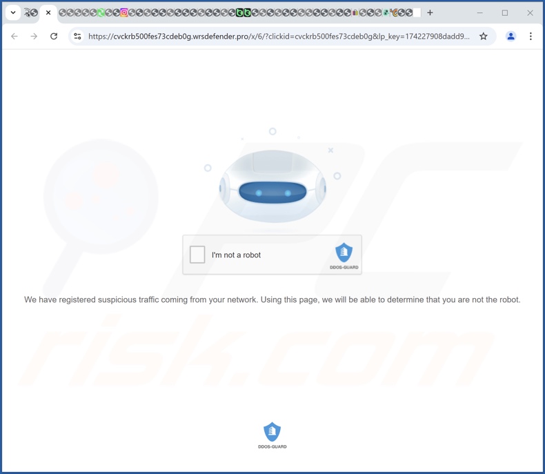 Strona internetowa od rodziny Defender (wrsdefender[.]pro)