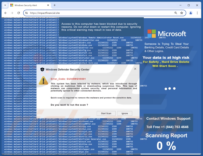 Error_Code: GUI45WGV0001 oszustwo