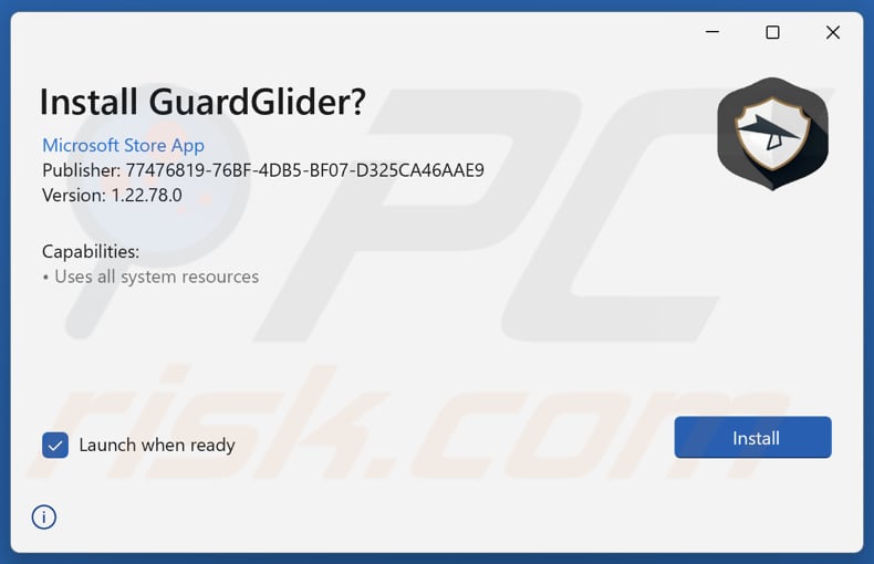 GuardGlider instalacja potencjalnie niechcianej aplikacji
