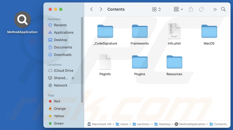 MethodApplication adware folder instalacyjny