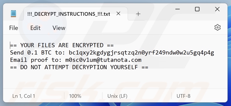 Moscovium ransomware okup (!!!_DECRYPT_INSTRUCTIONS_!!!.txt)