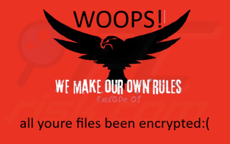 Optimus ransomware tapeta
