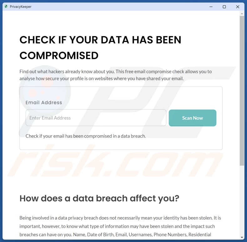 PrivacyKeeper potencjalnie niechciana aplikacja