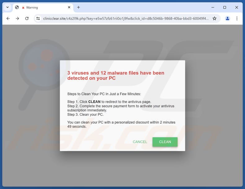 Viruses And Malware Files Have Been Detected oszustwo