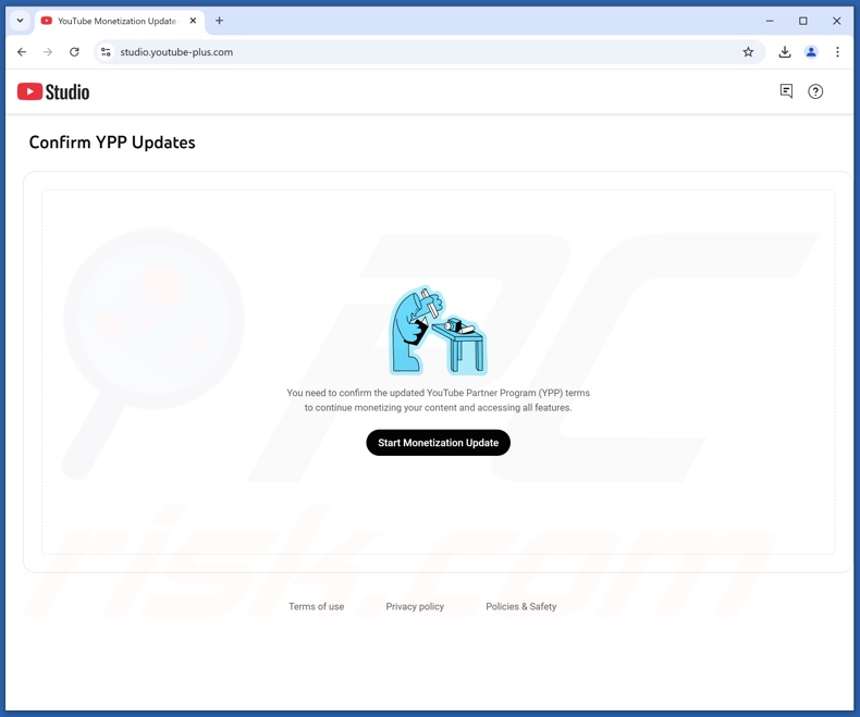 YouTube Partner Program Monetization Update oszustwo