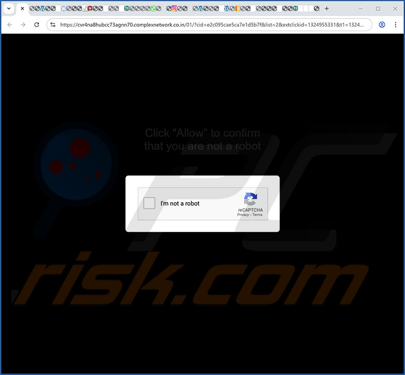 complexnetwork.co[.]in pop-up przekierowania