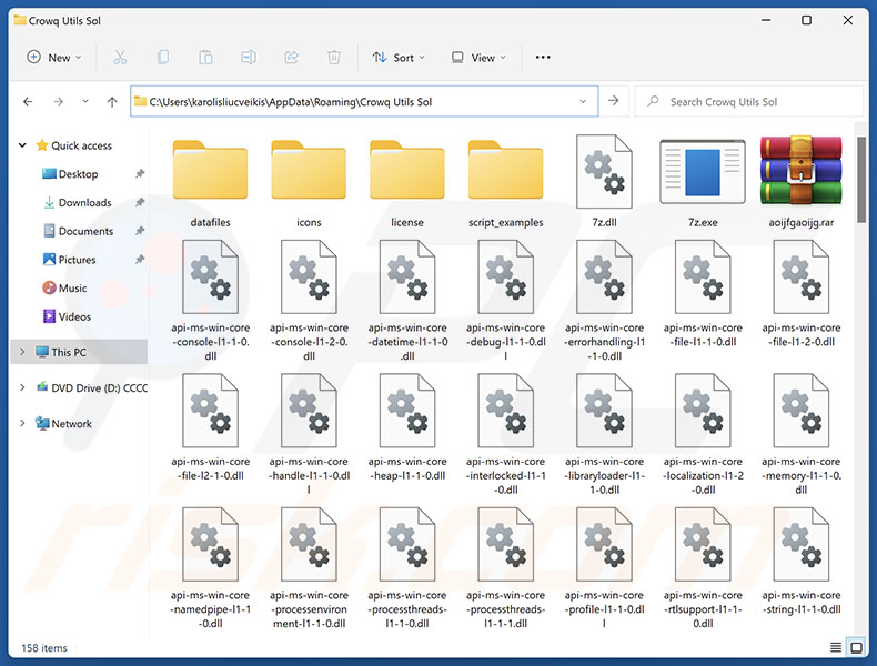 Crowq Utils Sol niechciany folder instalacyjny aplikacji