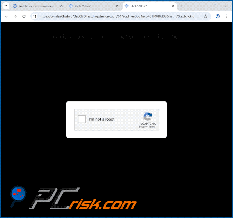 fastdropdevice.co[.]in wygląd strony internetowej (GIF)