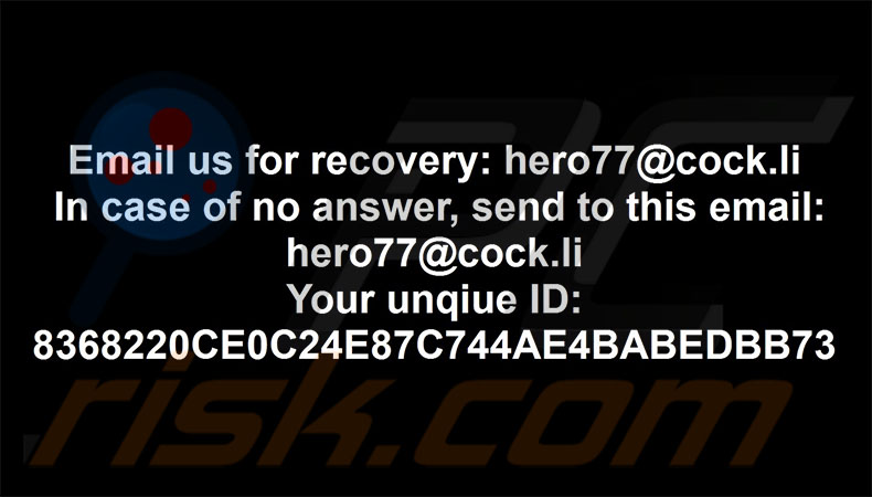 Hero ransomware tapeta