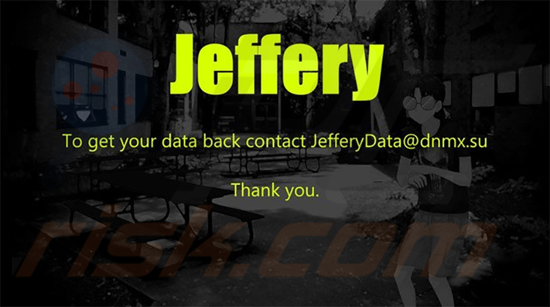 Jeffery ransomware tapeta