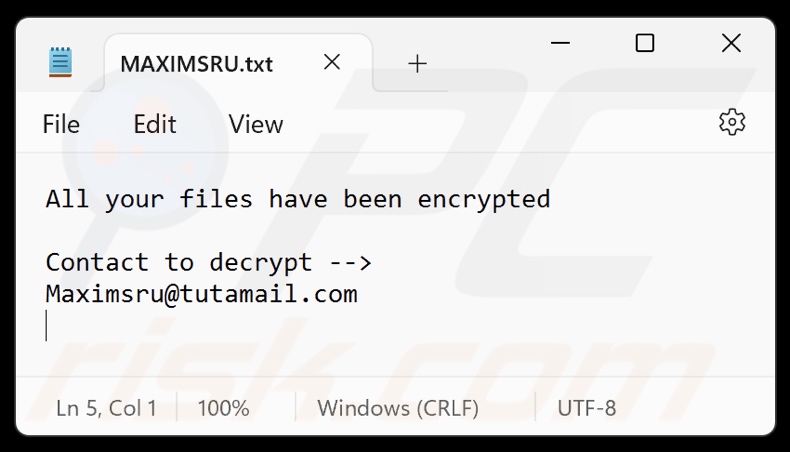 Maximsru ransomware okup (MAXIMSRU.txt)