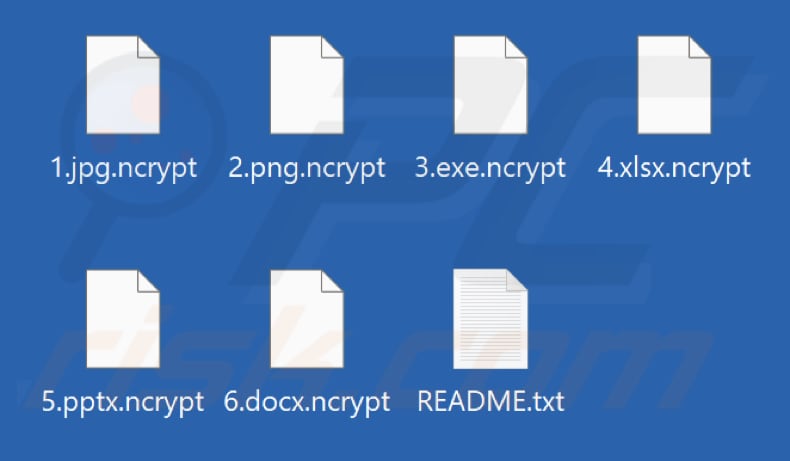 Pliki zaszyfrowane przez ransomware Nanocrypt (rozszerzenie .ncrypt)