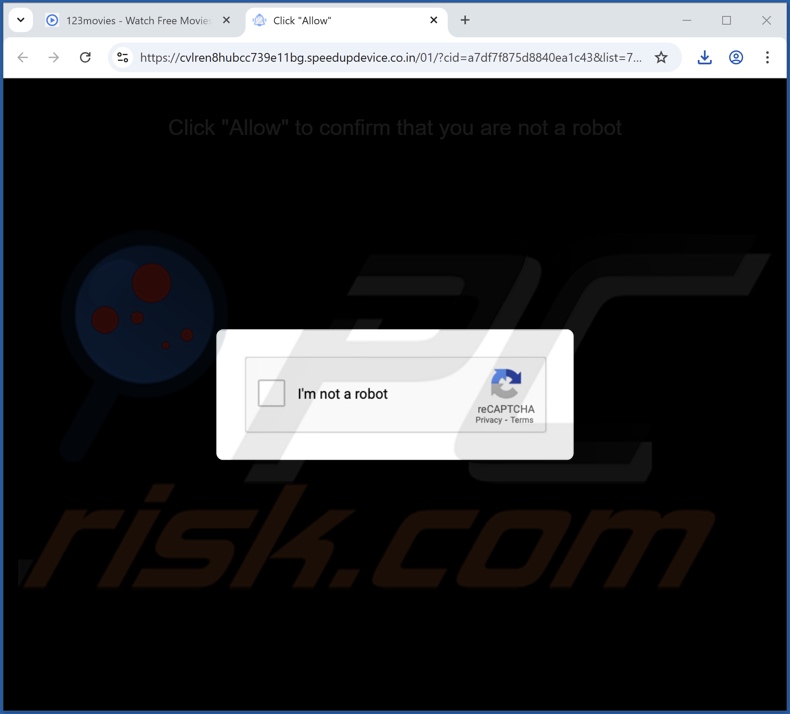speedupdevice.co[.]in pop-up przekierowania