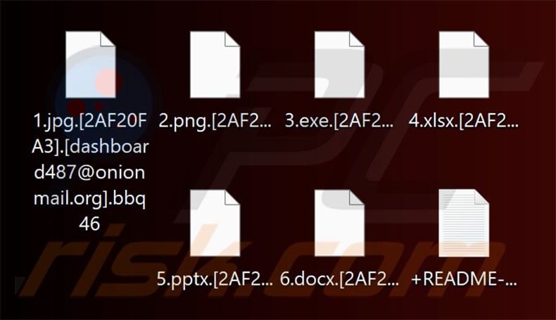 Pliki zaszyfrowane przez oprogramowanie ransomware Bbq (rozszerzenie .bbq46)