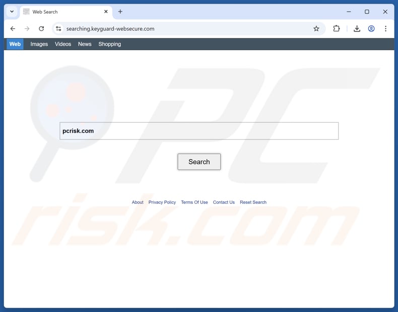 Porywacz przeglądarki keyguard-websecure.com
