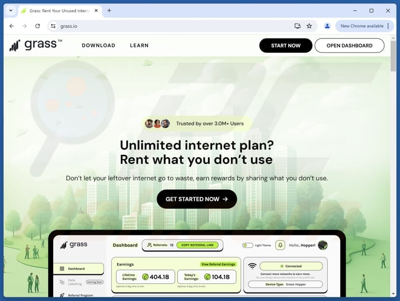 Oszustwo Grass Airdrop – prawdziwa strona internetowa (grass.io)