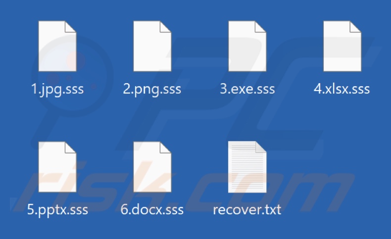 Pliki zaszyfrowane przez oprogramowanie ransomware Cephalus (rozszerzenie .sss)