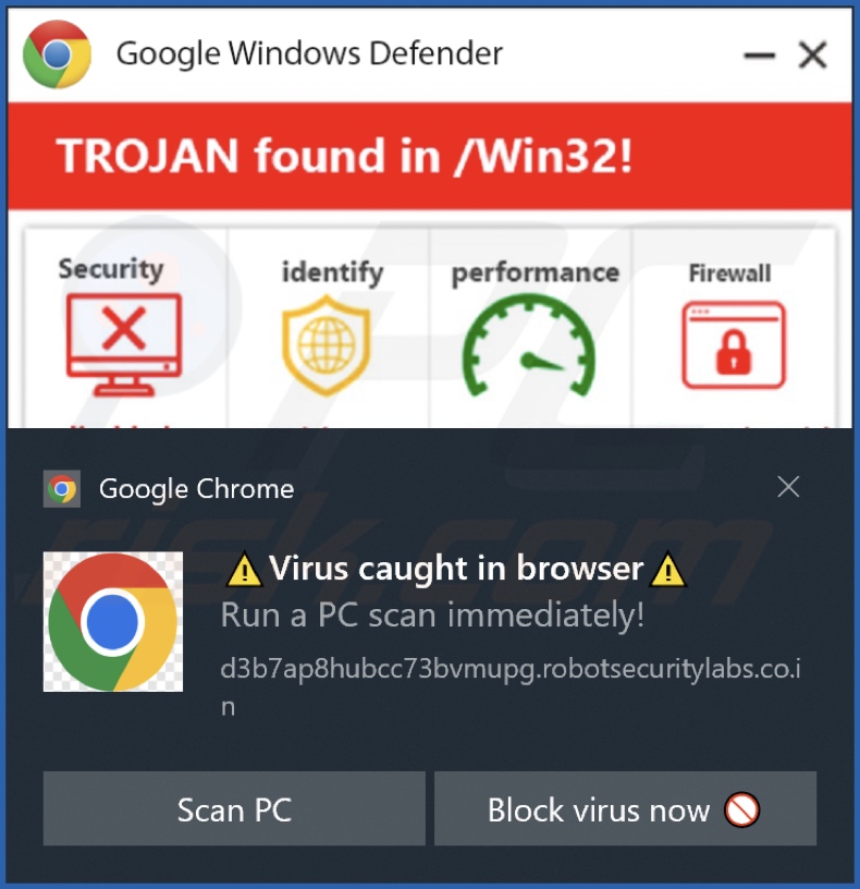 Reklama wyświetlana przez stronę internetową robotsecuritylabs.co[.]in