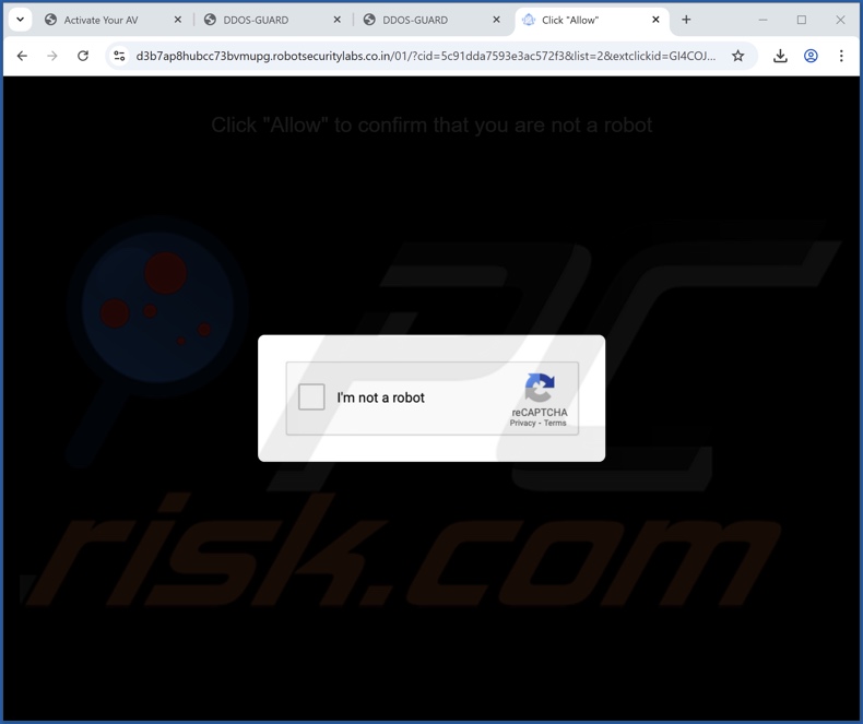 robotsecuritylabs.co[.]in pop-up przekierowania