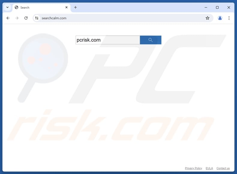 searchcalm.com browser hijacker
