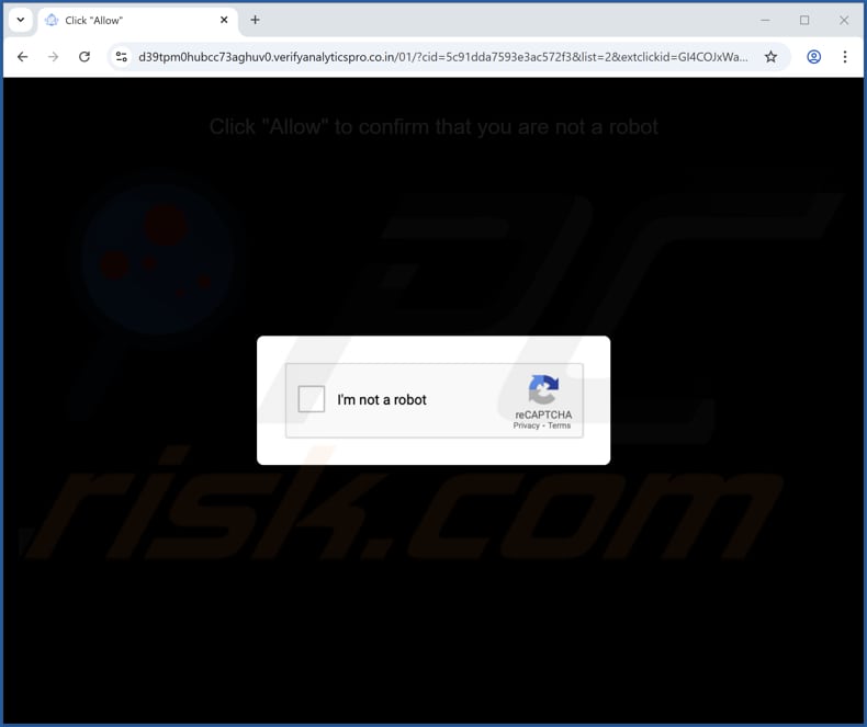 verifyanalyticspro.co[.]in reklamy