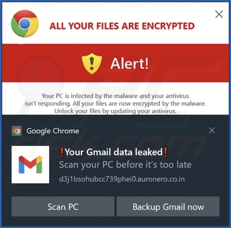 Reklama wyświetlana przez stronę auronero.co[.]in