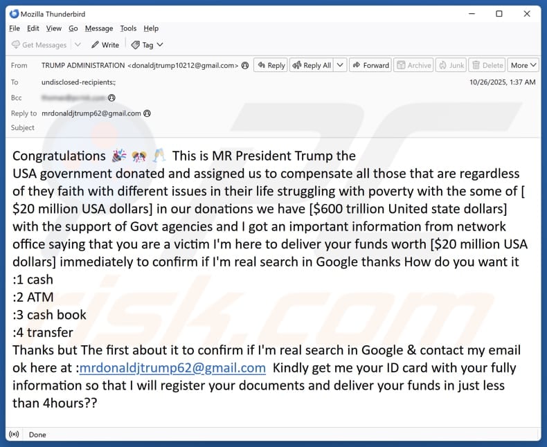 Email Account Failure Notice kampania spamowa