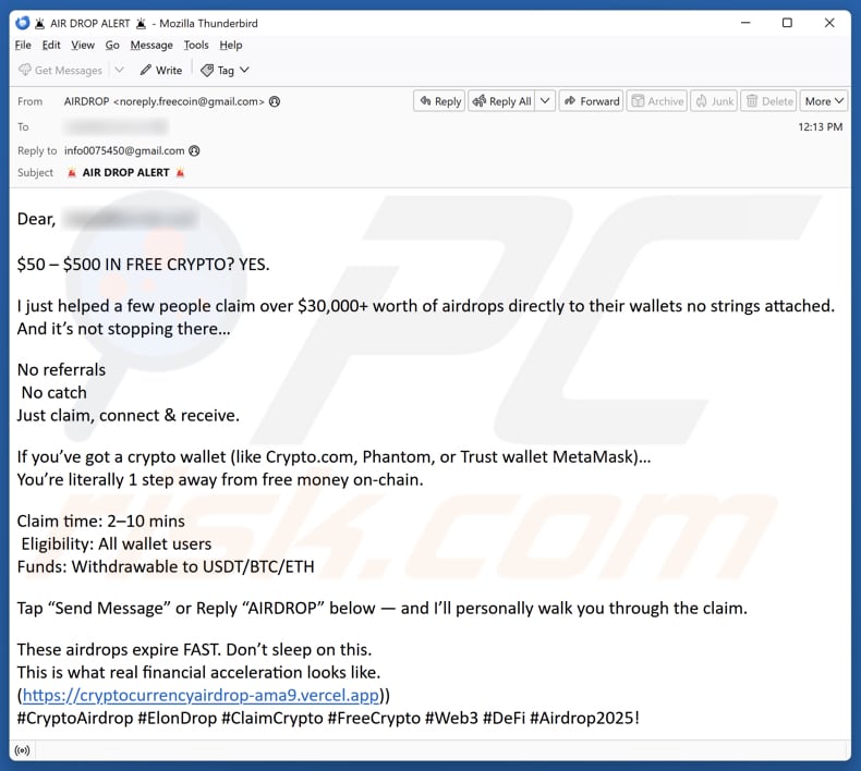 Fałszywy promotor oszustwa Blockchain Vault Protocol