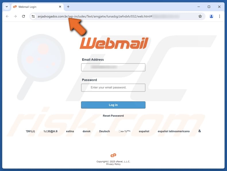 Final Notice - Complete Verification Oszustwo e-mailowe – fałszywa strona internetowa (anjadvogados.com.br)