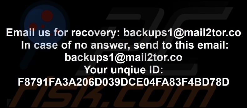 Bactor ransomware tapeta