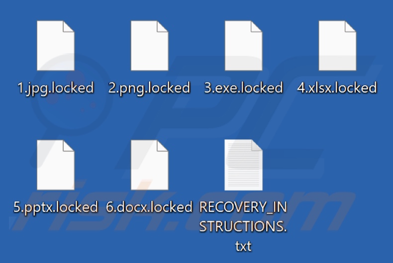 Pliki zaszyfrowane przez oprogramowanie ransomware ChickenKiller (rozszerzenie .locked)