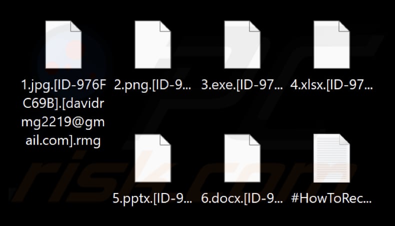 Pliki zaszyfrowane przez oprogramowanie ransomware Lord (rozszerzenie .rmg)
