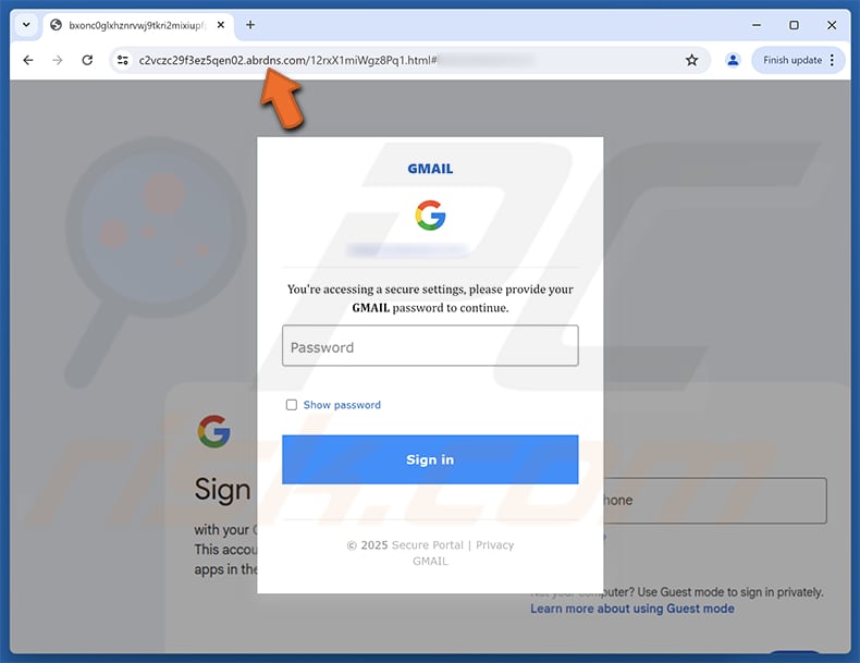 Maersk - Shipping Documents And Arrival Notice Oszukańcza strona internetowa wykorzystująca technikę phishingu