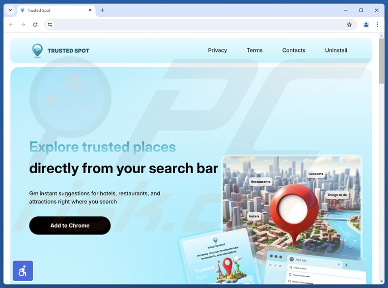 trustedspotsearch.com promotor przekierowania 2