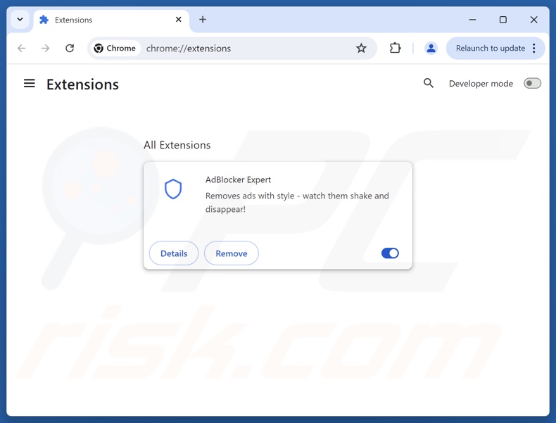 Usuwanie niechcianych reklam z przeglądarki Google Chrome krok 2
