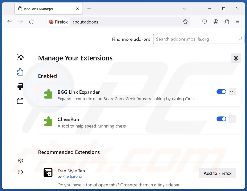 Usuwanie niechcianych reklam z przeglądarki Mozilla Firefox krok 2
