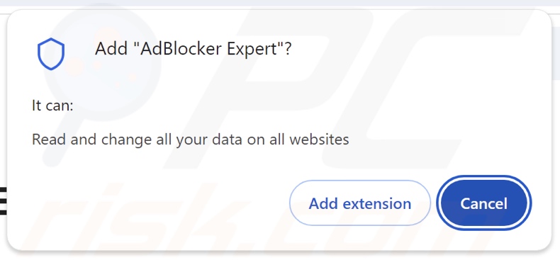 AdBlocker Expert prosi o różne uprawnienia