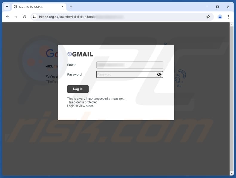 FedEx - Pending Package Delivery Fałszywa strona internetowa służąca do oszustw e-mailowych
