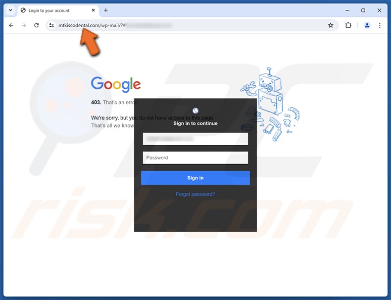 HSBC - Invoice Details Strona phishingowa służąca do wyłudzania danych e-mailowych