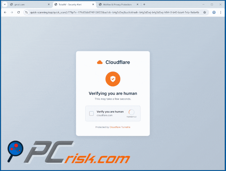 Wygląd oszustwa TotalAV – wykryto zagrożenie bezpieczeństwa