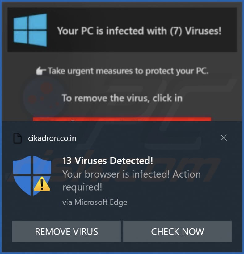 Powiadomienie cikadron.co[.]in