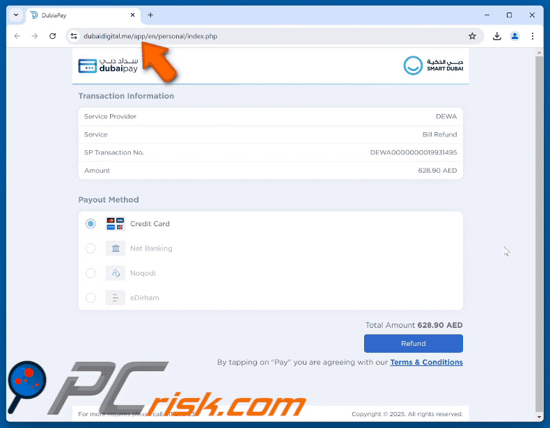 Dubai Pay – oszustwo związane z wnioskiem o zwrot pieniędzy za pośrednictwem poczty elektronicznej