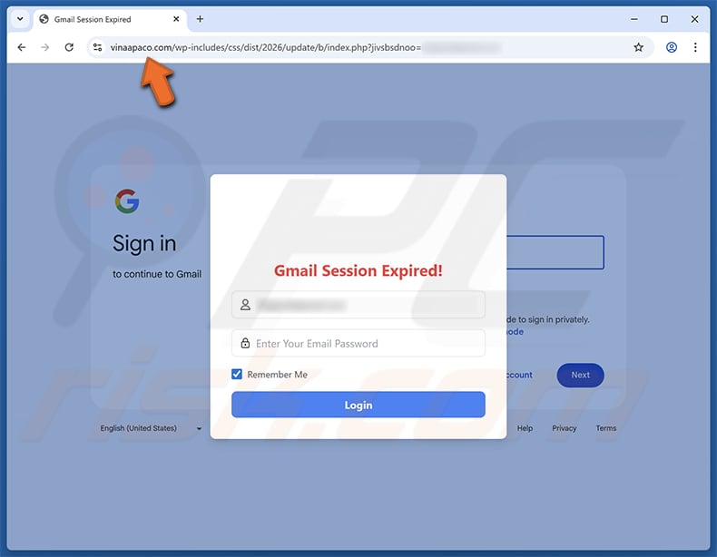 Unusual Activity On Your Account Fałszywa strona służąca do oszustw e-mailowych