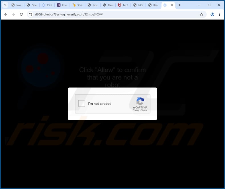 huverify.co[.]in reklamy