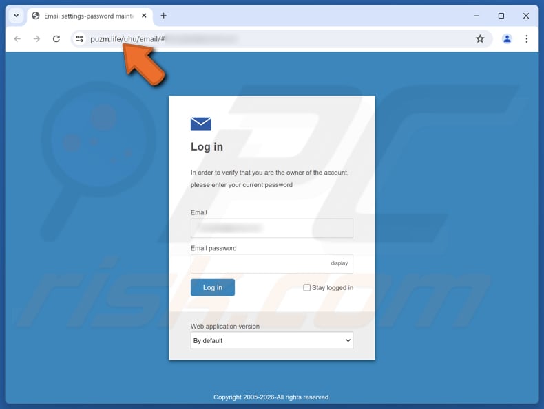 Unusual Login Attempts And Password Attacks Fałszywa strona służąca do oszustw e-mailowych