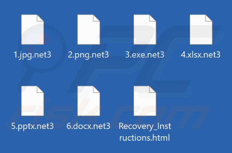 Pliki zaszyfrowane przez ransomware Net (rozszerzenie .net6)