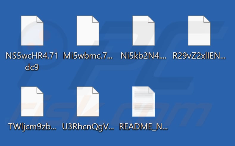 Pliki zaszyfrowane przez ransomware NBLock Black (losowe rozszerzenie)