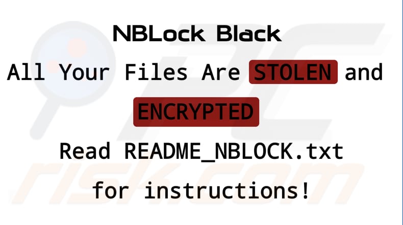 Tapeta ransomware NBLock Black